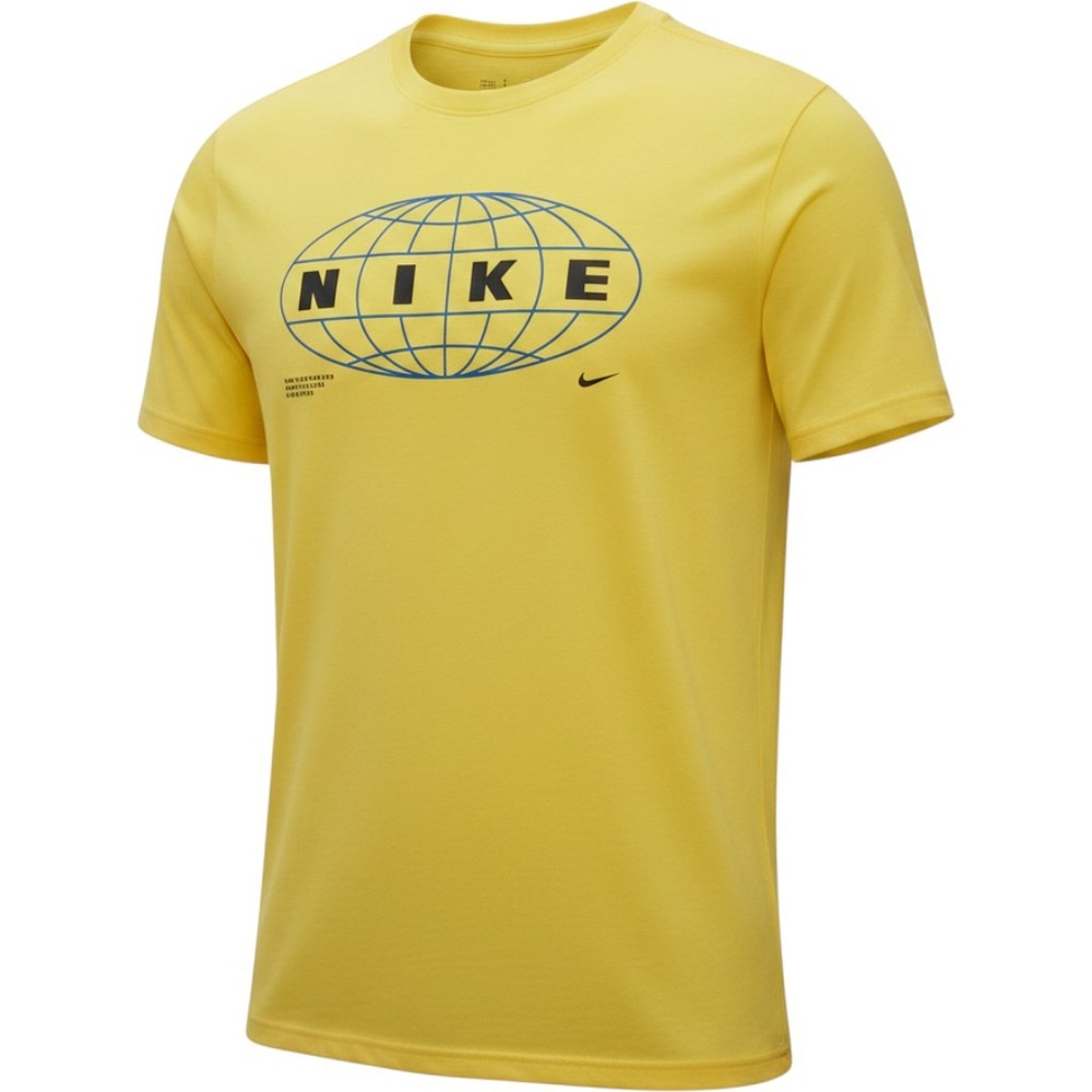 Nike Men Pro Dri-Fit T-Shirt Athletic Performance Sports Basketball, Yellow